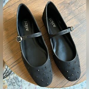 J Crew Factory Rhinestone Mary Jane flats 8.5